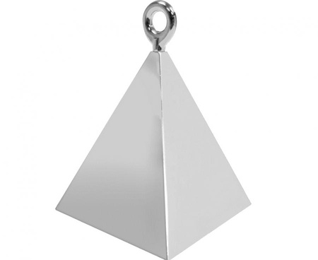 #BAC Ciężarek do balonów Piramida srebrna, 110 g