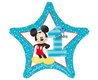 #BFK Balon foliowy 18" STR - "Mickey 1st Birthday"