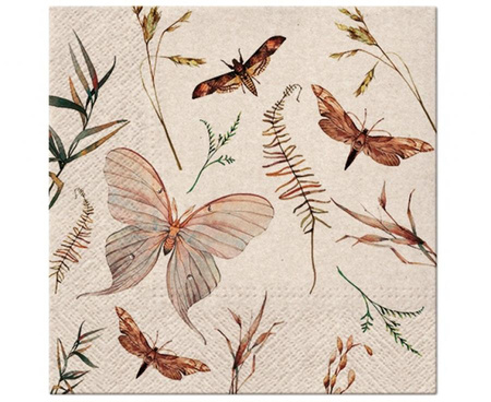 #ZSE Serwetki papierowe We Care Moths 33x33 cm/ 20 szt.