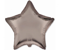 #BFK Balon foliowy 18" FX - Gwiazda (satynowy pieczarkowy), niepakowany