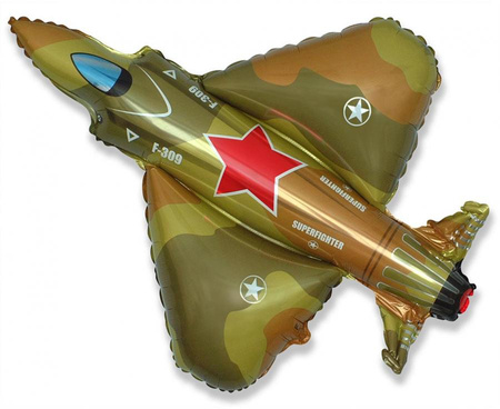 #BFK Balon foliowy 24" FX - Samolot: myśliwiec wojskowy, niepakowany