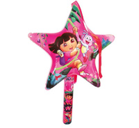 #PPI Dmuchaniec gwiazda na pałce "Dora" (z groszkami i dzwonkiem) KK