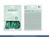 Balony Eco 26cm metalizowane, ciemna mięta (1 op. / 10 szt.)
