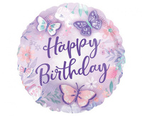 #BFK Balon foliowy 18" CIR - Flutter Happy Birthday