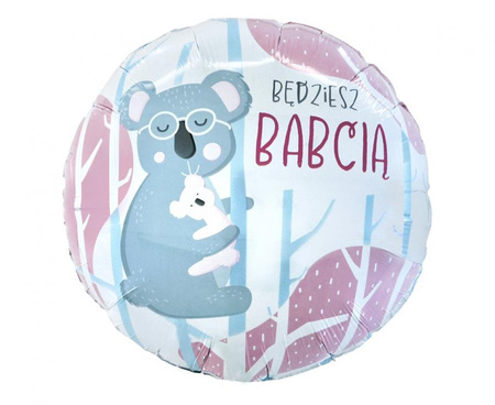 #BFK Balon foliowy Będziesz Babcią, 18" KK