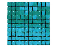 #DEI Panel dekoracyjny j. niebieski, czarne tło, 30x30 cm/ 100 kwadratów