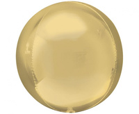 #BFK Balon foliowy ORBZ - kula białozłota/ 1 szt. (niepakowany)