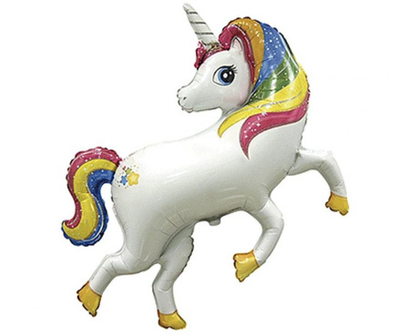 #BFK Balon foliowy 14"  FX - Jednorożec tęczowy, niepakowany