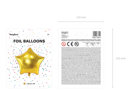 Balon foliowy Cyfra ''4'', 86cm, srebrny