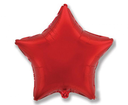 #BFK Balon foliowy 18" FX - Gwiazda (czerwona), niepakowany