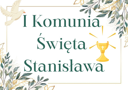 Opłatek na TORT PIERWSZA KOMUNIA ŚWIĘTA WZ.XVI