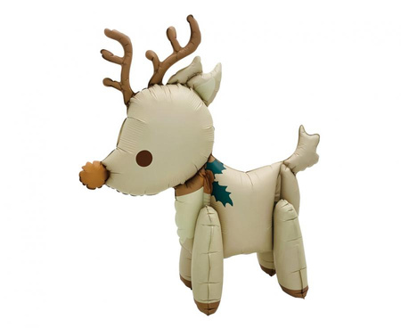 #BFK Balon foliowy Świąteczny renifer, 50x58cm