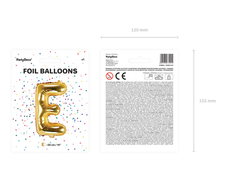 Balon foliowy Happy Birthday, 340x35cm, srebrny