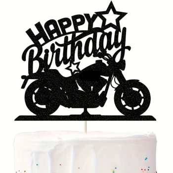 Topper na tort HAPPY BIRTHDAY MOTOCYKL MOTOR WZ.II