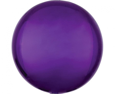 #BFK Balon foliowy 15" ORBZ - kula fioletowa (niepakowany)