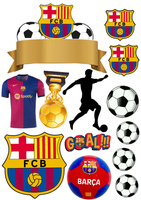 Opłatek na tort FC BARCELONA WZ.IV