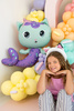 Balon foliowy Kocie uszy Gabi, 21.5x21 cm, mix (1 op. / 6 szt.)