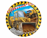 #ZTA Talerzyki papierowe Construction, next generation, 23 cm, 8 szt. (plastic-free)
