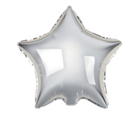 #BFK Balon foliowy Gwiazda, srebrna, 18"/ 100szt.