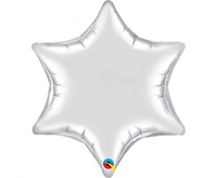#BFK Balon foliowy 22" QL GWIAZDA, srebrna KK