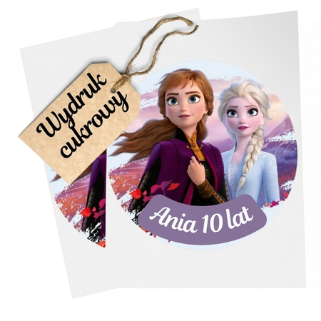 Opłatek na tort FROZEN II KRAINA LODU ELSA