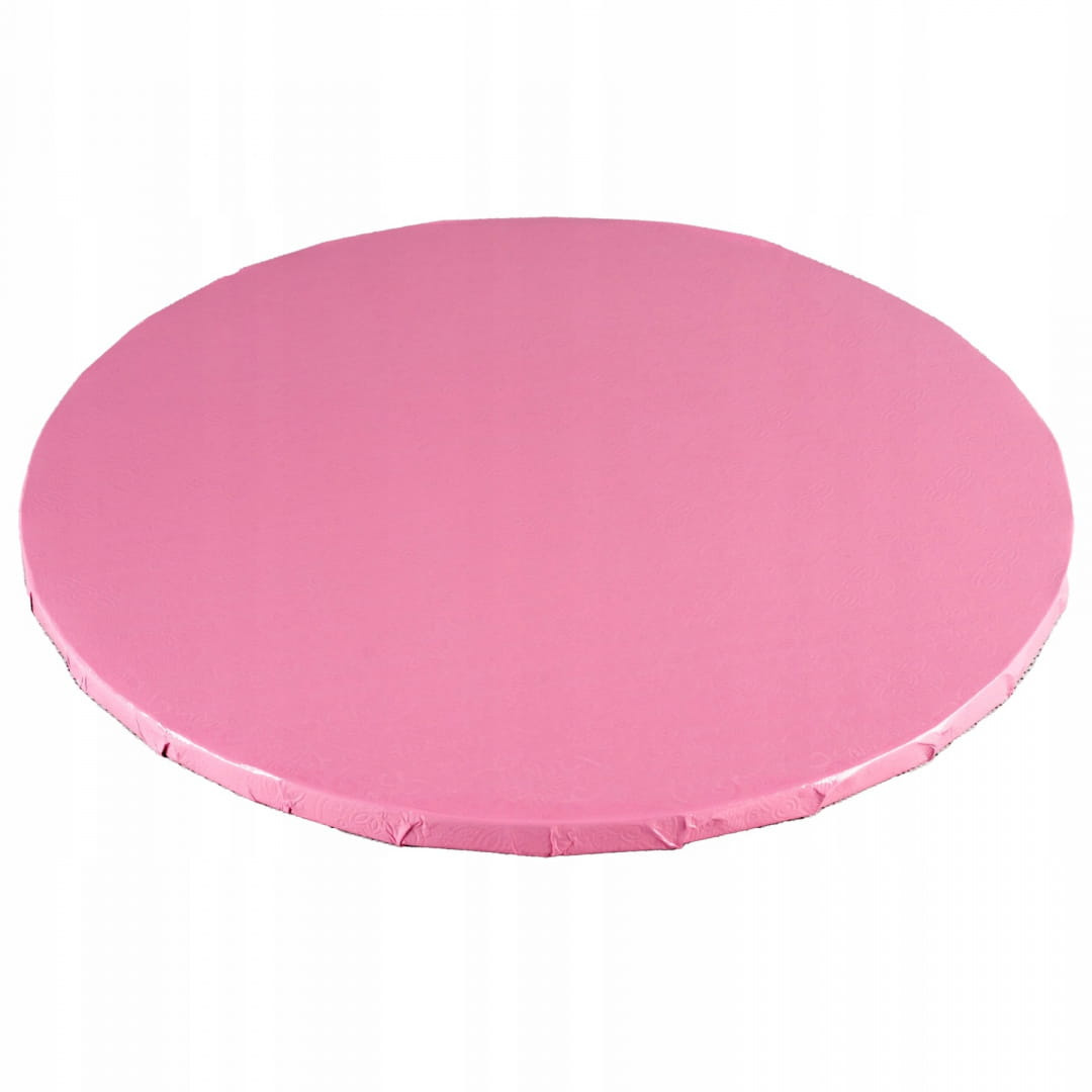 Podkład pod tort jasnoróżowy 25 cm, grubość 10 mm – Julita