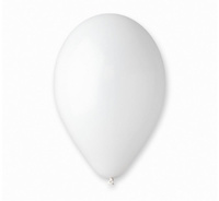 #BL Balony G90 pastel 10" - białe 01/ 100 szt.