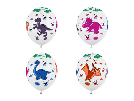 Balony 30cm, IHS, Metallic Pure White (1 op. / 50 szt.)