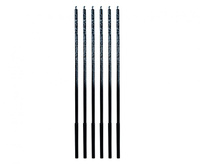 #SU Świeczki B&C Ombre, niebieski brokat, 3x3x170mm, 6 szt. KK