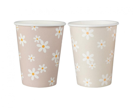 #ZKU Kubeczki papierowe Stokrotka, 266 ml, 8 szt.