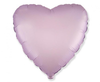 #BFK Balon foliowy 18" FX - Serce (satynowy pastel liliowy), pakowany