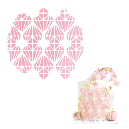 Szablon dekoracyjny DIAMONDS 197x296 mm Słodki Bufet