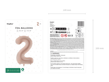 Balon foliowy Cyfra ''7'', 72cm, zieleń