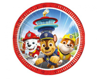 #ZTA Talerzyki pap. Paw Patrol Rescue Heroes, next generation, 20 cm, 8 szt. (plastic-free) (papier FSC)