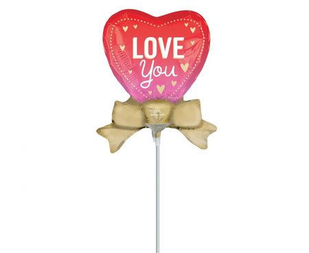 #BFK Balon foliowy Love You Satin Better with Bows Mini Shape