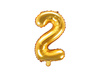 Balon foliowy Litera ''W'', 35cm, srebrny