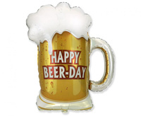 #BFK Balon foliowy 24" FX - Kufel: Happy Beer-Day, pakowany