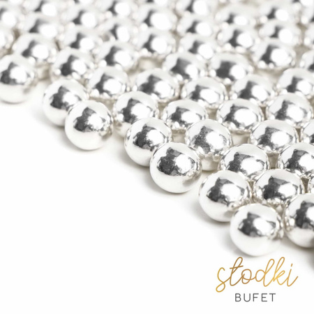 Posypka dekoracyjna Silver Chocoballs 90g Słodki Bufet