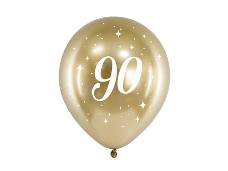 Balony Rainbow 30cm metalizowane, jasny zielony (1 op. / 100 szt.)