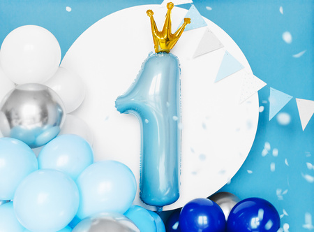 Balony z konfetti - kółka, 30cm, srebrny (1 op. / 6 szt.)