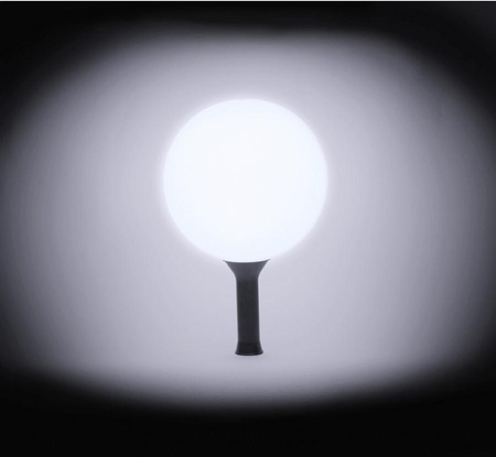#DEI Maracaloon, balon biały, dioda LED tęczowa