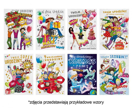 #ZK Laurka Lux Edition B6LUX 127x180 Urodziny Młodzieżowe zest. 670 Młodzieżowe - Chłopak, Dziewczyna, Grafika, Humor