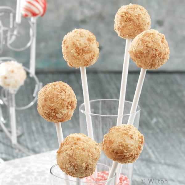 Zastosowanie patyczków do lizaków 15 cm Wilton w cake pops