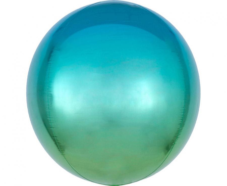 #BFK Balon foliowy ORBZ - kula niebieski-zielony