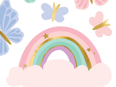 Baner Happy Birthday Jednorożec, 230x17.5 cm, mix