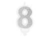Krepa, 5cm/10m, srebrny (1 op. / 4 szt.)