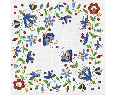 #ZSE Serwetki papierowe Wejherowski Embroidery Folk, 33 x 33 cm,  20 szt.