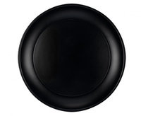 #ZTA Talerz wielokrotnego użytku, czarny, Decorata Party, 21 cm, 1 szt.