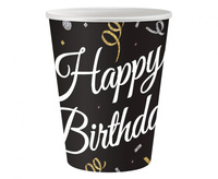 #ZKU_GD Kubeczki papierowe B&C Happy Birthday, 250 ml/ 6 szt.
