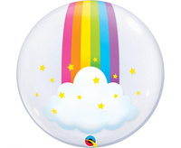 #BFK Balon foliowy 24" QL Bubble Deco Tęczowa chmurka KK